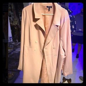 Torrid pink trench coat